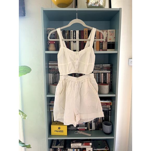 Madewell Modular Sleeveless Romper in Lighthouse - Picture 6 of 9